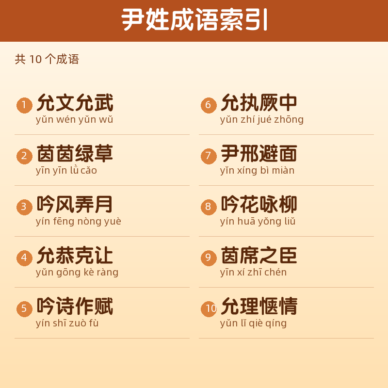 【尹】姓氏头像百家姓专属设计共166张高清出图可定制可改字 目录预览