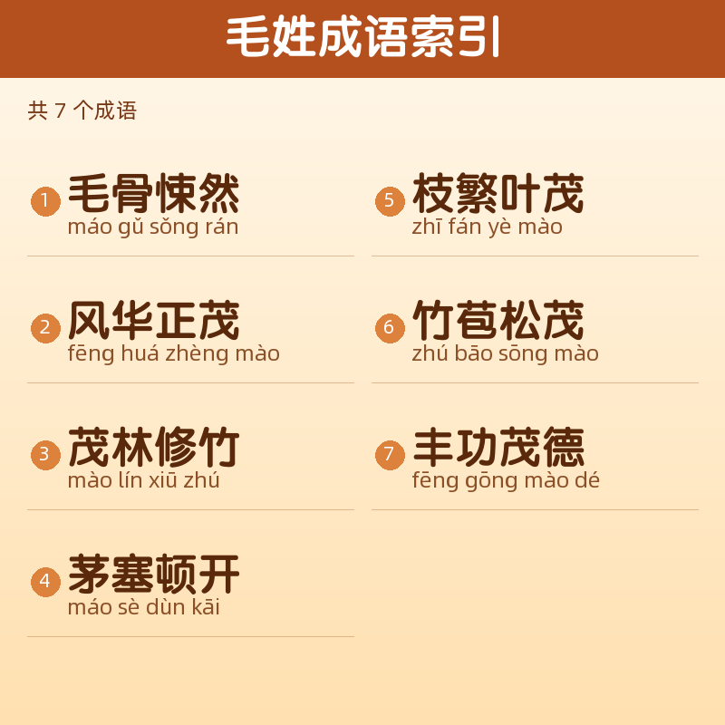 【毛】姓氏头像百家姓专属设计共160张高清出图可定制可改字 目录预览