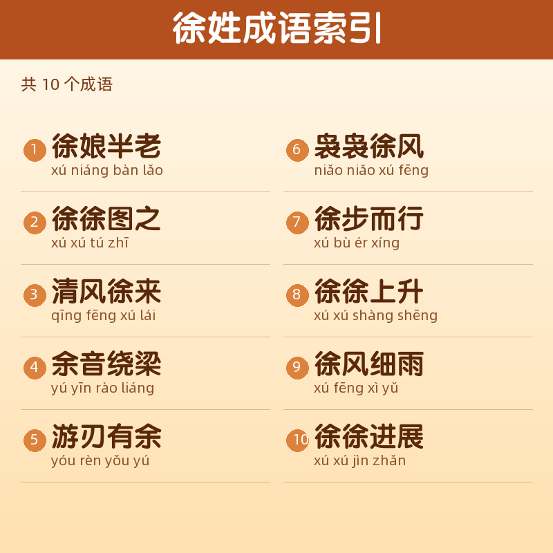 【徐】姓氏头像百家姓专属设计共158张高清出图可定制可改字 目录预览