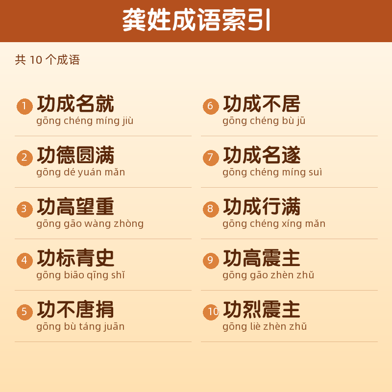 【龚】姓氏头像百家姓专属设计共158张高清出图可定制可改字 目录预览