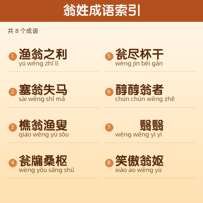 【翁】姓氏头像百家姓专属设计共160张高清出图可定制可改字 目录预览