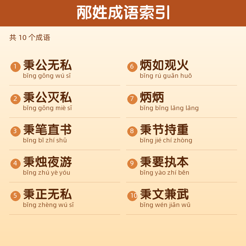 【邴】姓氏头像百家姓专属设计共158张高清出图可定制可改字 目录预览