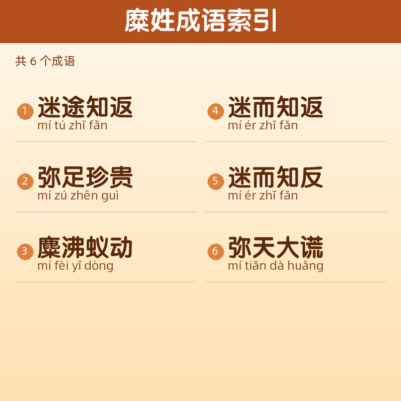 【糜】姓氏头像百家姓专属设计共148张高清出图可定制可改字 目录预览