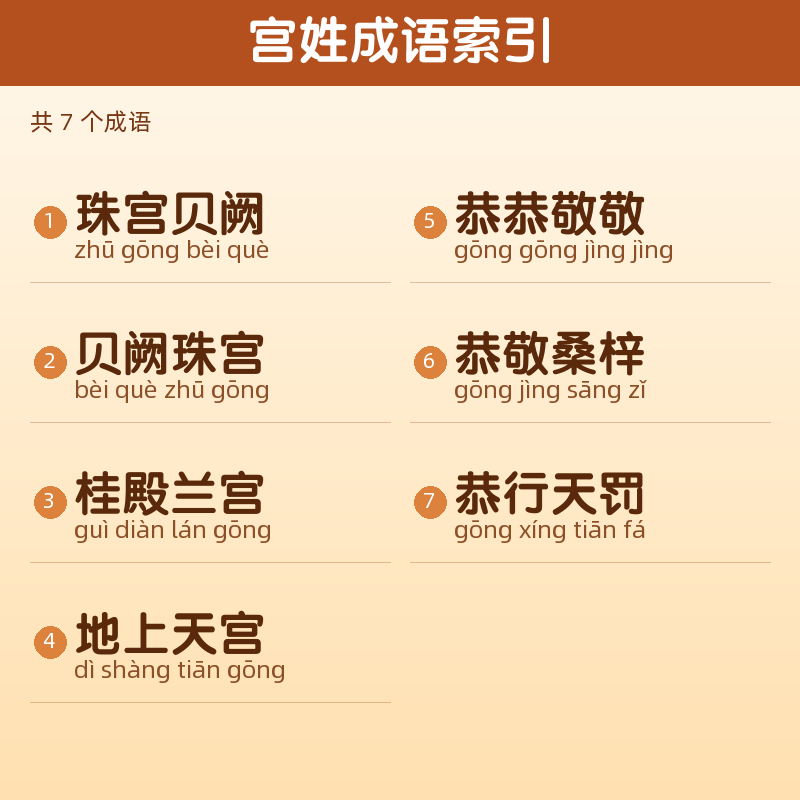 【宫】姓氏头像百家姓专属设计共162张高清出图可定制可改字 目录预览