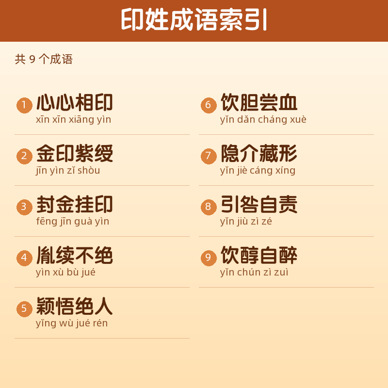 【印】姓氏头像百家姓专属设计共172张高清出图可定制可改字 目录预览
