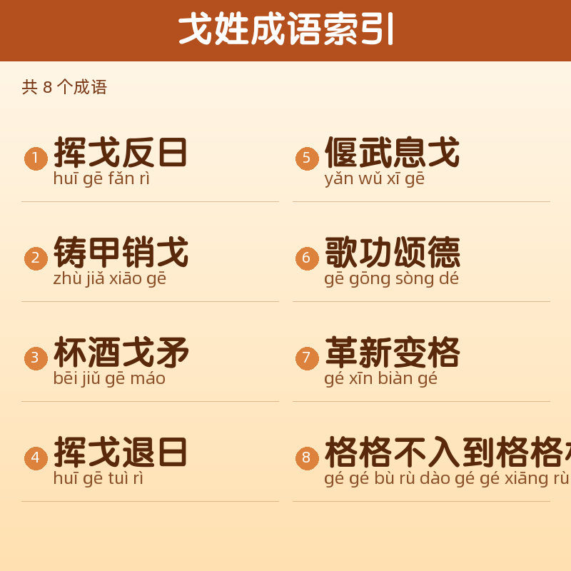 【戈】姓氏头像百家姓专属设计共156张高清出图可定制可改字 目录预览