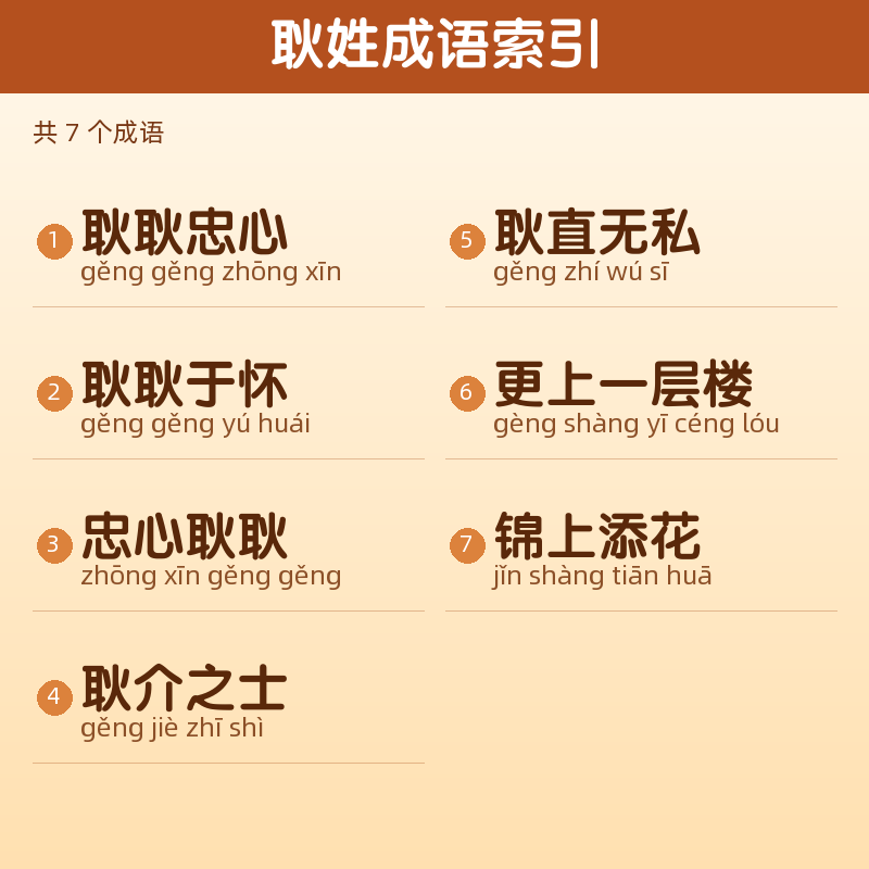 【耿】姓氏头像百家姓专属设计共164张高清出图可定制可改字 目录预览