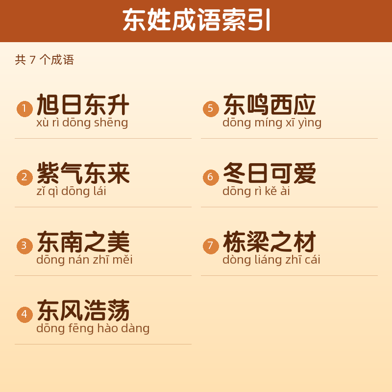 【东】姓氏头像百家姓专属设计共166张高清出图可定制可改字 目录预览
