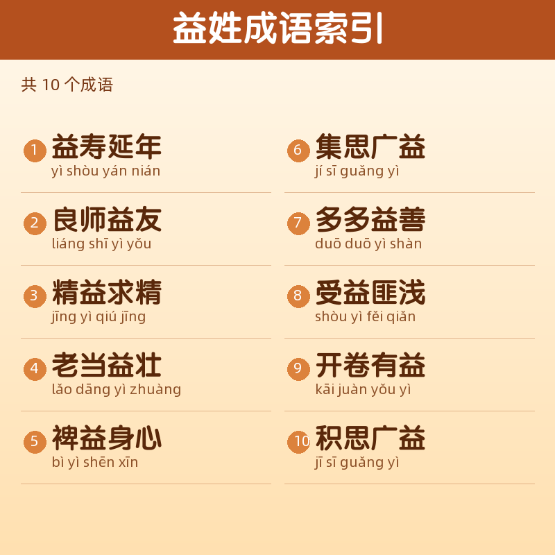 【益】姓氏头像百家姓专属设计共172张高清出图可定制可改字 目录预览