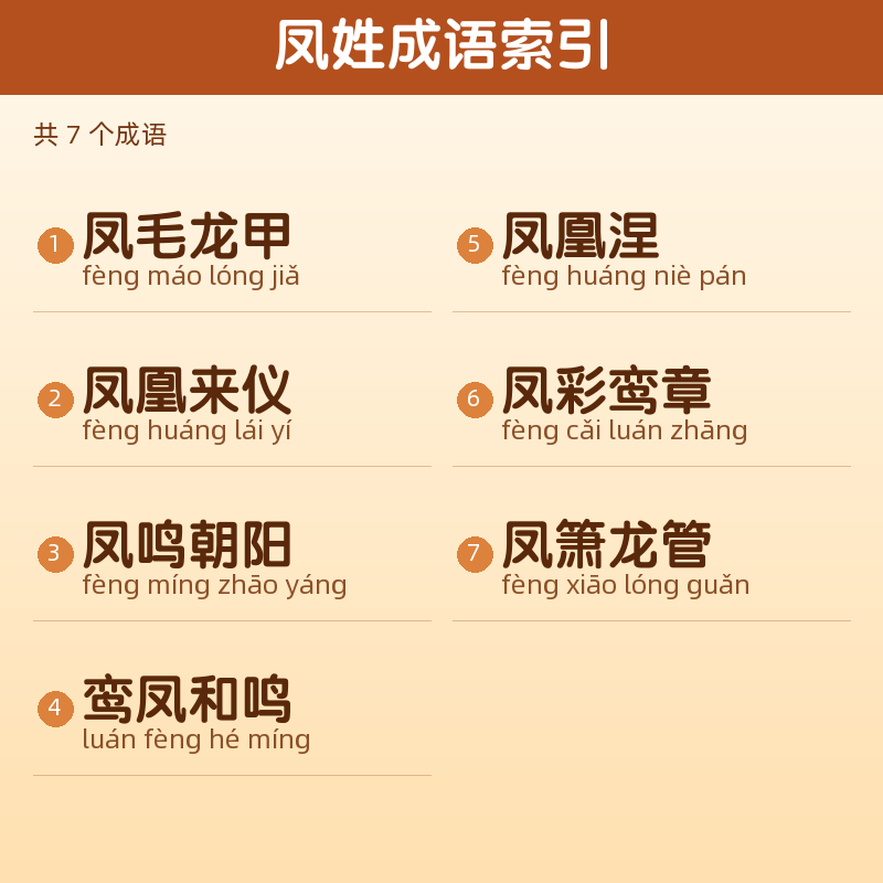 【凤】姓氏头像百家姓专属设计共166张高清出图可定制可改字 目录预览