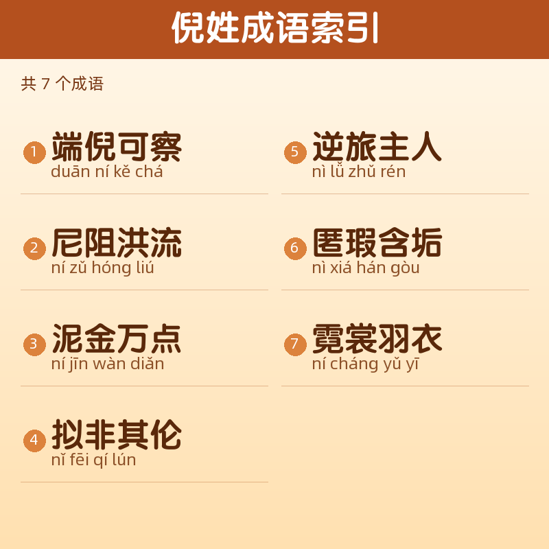 【倪】姓氏头像百家姓专属设计共164张高清出图可定制可改字 目录预览