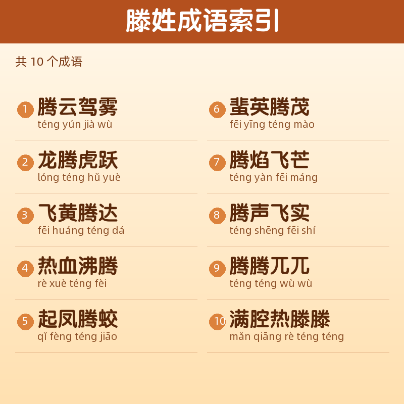 【滕】姓氏头像百家姓专属设计共186张高清出图可定制可改字 目录预览