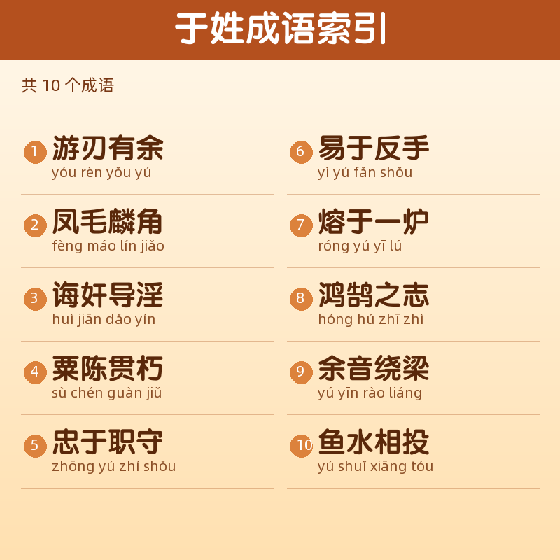 【于】姓氏头像百家姓专属设计共172张高清出图可定制可改字 目录预览