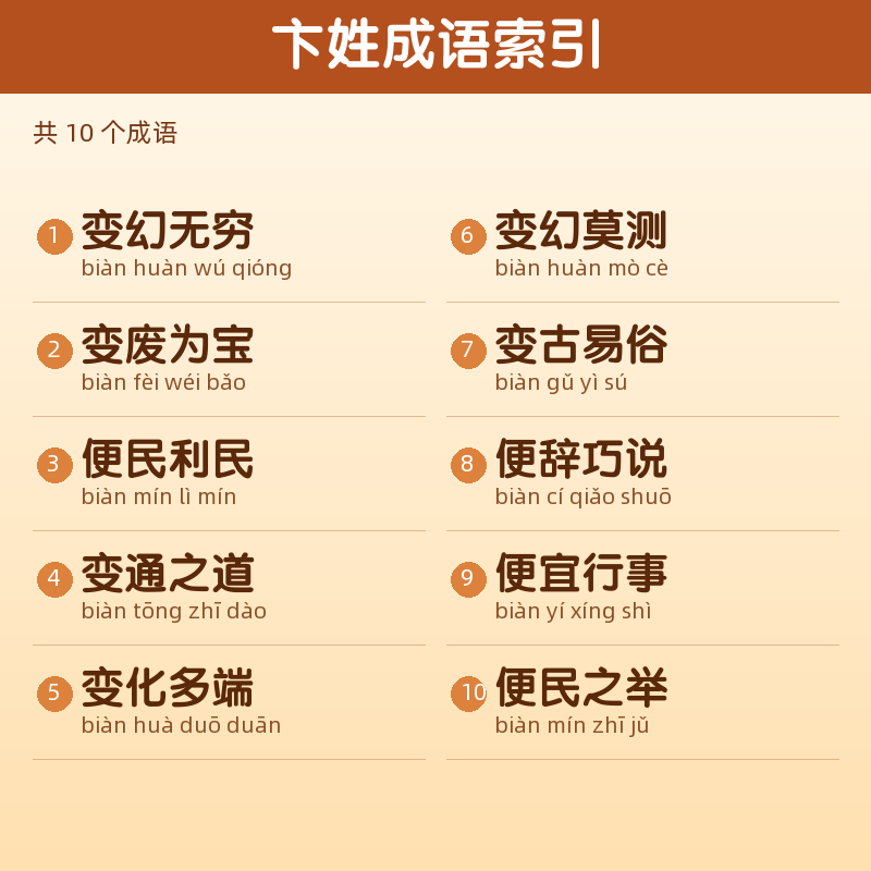 【卞】姓氏头像百家姓专属设计共168张高清出图可定制可改字 目录预览