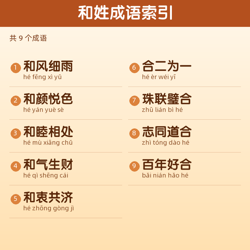 【和】姓氏头像百家姓专属设计共166张高清出图可定制可改字 目录预览